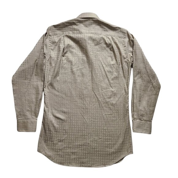 Paul Frederick Two Ply Cotton Gold Button Down Shirt Size 14.5  - 32 - Picture 2 of 10